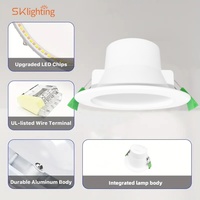 Australia Estándar 8W/10W IP44 CE SAA Certificado de Techo Empotrado LED Downlight Regulable Oficina hogar lámpara de aluminio antideslumbrante
