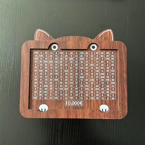 Tùy chỉnh New bằng gỗ con heo đất ngân hàng mới lạ trang trí nội thất & Lưu trữ Quà tặng hộp tiền cho đô la Euro pound & Franc tiết kiệm - Product Image 4