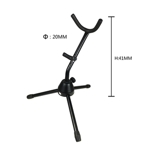 高品质专业金属支架黑色三脚萨克斯管支架，具有耐用功能 - Product Image 3