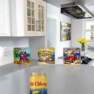 Autocollants de réfrigérateur en verre de la série Océan coloré, aimants de réfrigérateur amusants et attrayants - Product Image 2