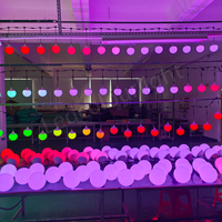Vente directe d'usine, ampoule à pixels RVB RVBW de 150 mm, contrôlable par DMX512, pour la décoration de bars et de discothèques