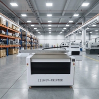 Harga Terjangkau Printer UV Flatbed 1210 100*120cm Resolusi Tinggi Pencetakan Tahan Lama untuk Papan PVC Kulit Kanvas