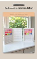 Livre d'échantillons d'ongles en acrylique de luxe personnalisé 90/180 couleurs, album de présentation anti-poussière, nuancier de couleurs liquides premium pour nail art, vente en gros
