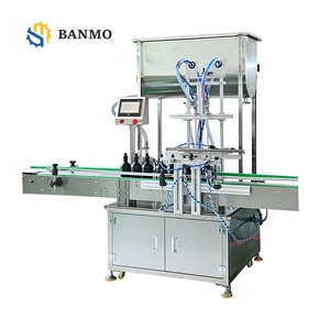 Machine de remplissage et de bouchage de liquides contrôlée par PLC pour l'industrie des spiritueux, des huiles essentielles, des parfums et des produits chimiques, ligne de production SUS 304 - Product Image 1