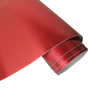 1.52x20m della caramella gloss rosso pellicola dell'involucro del vinile che copre per auto