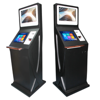 Kiosque à double écran accepteur de billets de banque kiosque de paris sportifs accepteur de billets paiement de factures kiosque de jeu