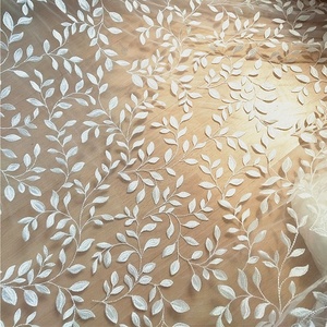 2021 Mới Nhất Chất Liệu Ren Pháp Tulle <span class=keywords><strong>Net</strong></span> Sequins Thêu Phi Vải Ren Cho Đám Cưới - Product Image 5