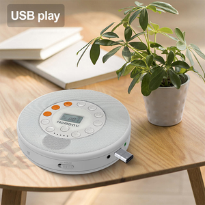 Lecteur CD portable rechargeable personnalisé en usine avec port USB, appareil musical éducatif pour l'étude et les voyages, fonction haut-parleur BT - Product Image 4
