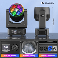 Mini 7X30W LED RGBW 4in1 MovingHead Light Event Focalisation Stage Wash Light Dmx512 Zoom Led Moving Head Lights