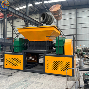 Broyeur <span class=keywords><strong>de</strong></span> ferraille et <span class=keywords><strong>de</strong></span> noix <span class=keywords><strong>de</strong></span> coco à double arbre, haute efficacité, pour le recyclage des métaux et le broyage du plastique - Product Image 1