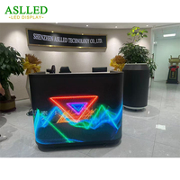 Pantalla LED Curva P1.8 P2 P2.5 sobre Ruedas, Cabina de DJ Portátil para Interiores, HD, Brillo de 600CD, para Ferias Comerciales y Discotecas