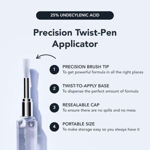 Stock entrepôt US – Livraison directe – Stylo antifongique – Traite la plupart des mycoses, de la dermatite jockeysque et de la teigne – 25 % d'acide undécylénique - Product Image 1