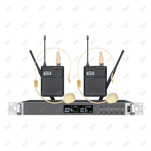 Micrófono Inalámbrico de Doble Canal HD-2000, Micrófono Dinámico para Presentaciones, True Diversity, Bodypack Metálico - Product Image 3