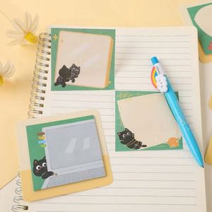 Cute Cat Self-Adhesive <b>Memo</b> <b>Pad</b>-Daily Use Office Supplies for Learning & Planning School Season Essentials - Product Image 5