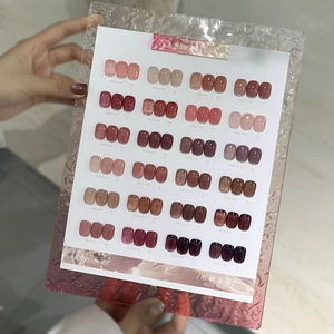 Cerise Berry vin rouge nouvel an couleur petit ensemble colle à l'huile pour ongles 2025 automne nouveau 24 couleurs Salon de manucure spécial ensemble complet - Product Image 6