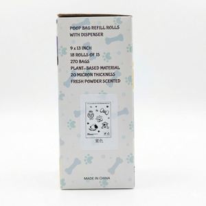 Sacs à déjections canines biodégradables ASTM D6400 personnalisés en gros, sacs à déchets pour animaux de compagnie très résistants et compostables - Product Image 3