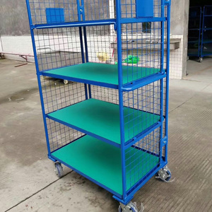 Factory Price Customized Heavy Duty Folding Roll <b>Foldable</b> Heavy Duty <b>Trolley</b> With Castor Wheels - Product Image 6