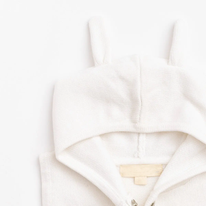 Otoño sin mangas <span class=keywords><strong>de</strong></span> punto bordado bebé Sudadera con capucha 100% <span class=keywords><strong>Chaleco</strong></span> <span class=keywords><strong>de</strong></span> algodón con orejas <span class=keywords><strong>de</strong></span> conejo sombrero - Product Image 3