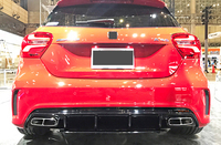 Diffuseur arrière W176 pour Mercedes Benz A45 style A CLASS W176 diffuseur arrière noir 2013 2015 2016 2018