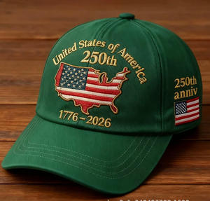 Gorra de Béisbol para <span class=keywords><strong>Hombre</strong></span>, Edición 250 Aniversario de EE. UU., Estilo Vintage Lavado, Protección Solar de Verano, Visera Curva, ODM - Product Image 2