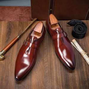 รองเท้าธุรกิจผู้ชายสั่งทำคุณภาพสูง แฟชั่นใหม่ ทำมือ ทรงหัวแหลม รองเท้าแต่งงาน เพิ่มความสูง สำหรับฤดูใบไม้ร่วง - Product Image 3