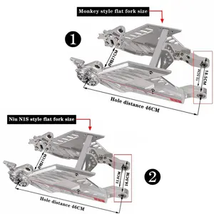 Nouveau protège-bras oscillant pour moto électrique, fourche arrière en alliage d'aluminium T6061, modification universelle, fabriqué en Chine continentale - Product Image 2