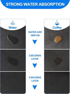 Tapis de séchage de vaisselle en diatomite antidérapant à forte absorption d'eau pour la cuisine - Product Image 2