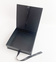 Bricoleur — sac à main de luxe personnalisé, carré noir extra large, boîtes d'emballage cadeaux avec couvercle magnétique 45cm