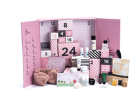 Boîte personnalisée en carton pour calendrier de l'avent de Noël avec compartiments individuels pour l'affichage des cadeaux du compte à rebours des fêtes
