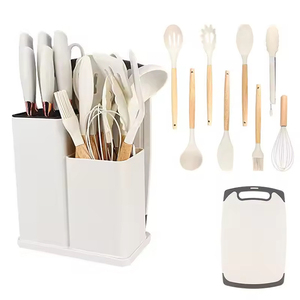 Bộ dụng cụ nhà bếp 18 món giảm giá, kèm hộp đựng, chất liệu silicon không BPA, dụng cụ nấu ăn, phụ kiện nhà bếp có tay cầm - Product Image 5