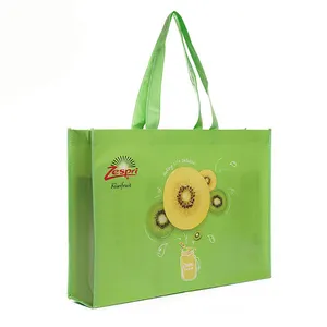 Wholesale Gift bag advertisement PP Film Laminated Custom Shopping Tote Bag Promotion Supermarket Non-Woven Bag