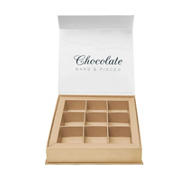 Boîtes à chocolat personnalisées avec logo 8/16, décorations de fête, boîtes cadeaux en papier, fabriquées en papier d'art et en carton pour bonbons et aliments sucrés