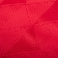 Maillot de football rétro personnalisé, maillot de soccer rouge avec motif diamant en relief, col montant, fermeture boutonnée, manches courtes, uniforme d'équipe, vente en gros