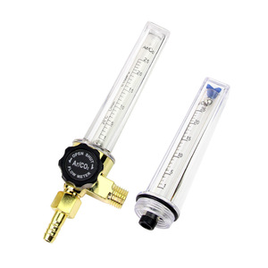 Ar Co2 Flow Meter 25L Min Brass Gas Regulator With M14 1.5mm <b>Thread</b> For Welding Gas Control - Product Image 2