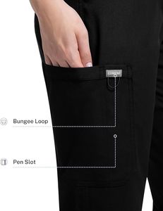 Ensemble de tenues médicales respirantes et extensibles avec logo personnalisé pour femmes et hommes, uniforme d'hôpital, vêtements de travail pour médecins et infirmières - Product Image 5
