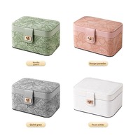 Boîte à bijoux personnalisée avec logo, grande capacité, boîte à bijoux multi-couches, boîte de rangement pour bagues, bracelets et bijoux, boîte à bijoux personnalisée