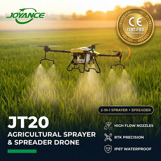 Agricultural Drone Precision Spraying CE Certified Carbon Fiber Smart Autonomous Flight Control Crop Protection OEM Wholesale