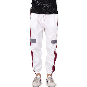 <b>Men</b> Eco-Friendly Contrast Side Stripe <b>Drawstring</b> Closure Jogger Pants Casual Running <b>Trousers</b> Lightweight Breathable 100% - Product Image 1