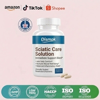 Capsules pour le nerf sciatique sous marque privée - Supplément de vitamine B et d'acide alpha-lipoïque pour les douleurs dorsales et le soutien des nerfs - 60 gélules