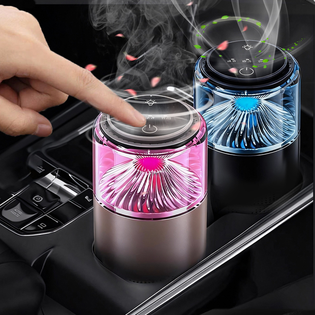 IMYCOO Hot Sale Waterless Essential Oil Diffuser Air Purifier With Night Light Home Ultrasonic Humidifier Car Aroma Diffuser