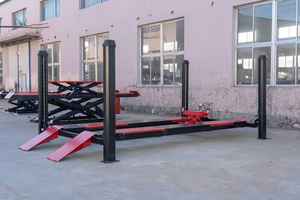 Pont élévateur hydraulique mobile à 4 colonnes 4T/5T/6T/8T/10T personnalisé pour alignement <span class=keywords><strong>de</strong></span> véhicules - Product Image 5