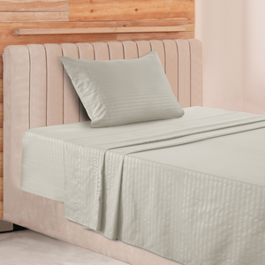 Juego de Ropa de Cama de Lujo para Hotel, Juego de Sábanas de Microfibra Cepillada con Rayas en Relieve, Sábanas Sólidas con Rayas, Gran Venta - Product Image 2