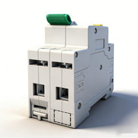 Disjoncteur différentiel AFCI AFDD HANDELE HDAF2-63 63A 230/110V en matériau PA66, capacité de coupure 6kA, montage sur rail