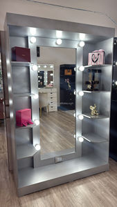 Hiện đại chuyên nghiệp salon tóc Gương tủ nhà máy bán hàng trực tiếp thắp sáng bàn trang điểm phòng tắm gương phòng ngủ đồ nội thất - Product Image 2