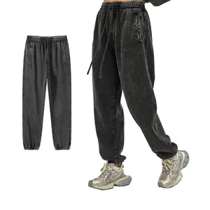 Pantalon ample de style américain rétro pour homme, pantalon épais et confortable de jogging au lycée