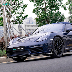 Paktechz Kit carrozzeria in fibra di carbonio a secco per paraurti anteriore Splitter per spellatore per Porsche 718 Cayman Boxster <span class=keywords><strong>982</strong></span> - Product Image 6