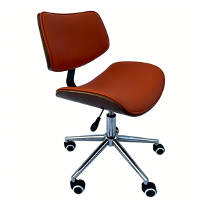 Fashion <b>Pink</b> Barber Chair Comfortable Backrest Swivel Salon <b>Stool</b> Metal Legs with Rolling Casters for Beauty Salon Studio - Product Image 3