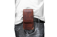 Étui de transport en cuir PU de qualité supérieure pour téléphone portable avec clip et boucle de ceinture pour la plupart des téléphones portables