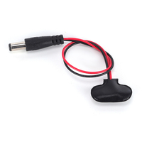 Clip de batterie 9V personnalisable 2.1mm X 5.5mm mâle DC Plug pour Arduino Electronics Connector pour Student Experiment STEM Project