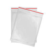 Sacs en plastique transparent LDPE imperméables à fermeture éclair de qualité alimentaire avec impression en gravure biodégradable